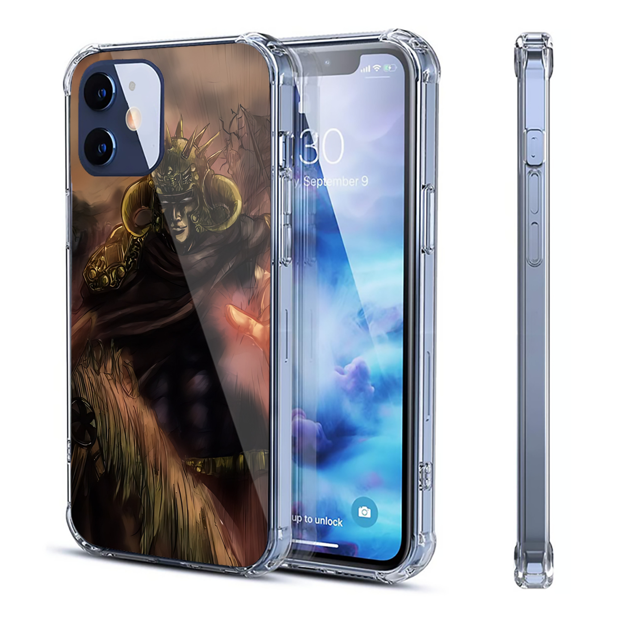 （画像用） 北斗の拳 Fist of the North Star 【iPhone 12シリーズ対応】透明スマホケース（クリアソフトケース）